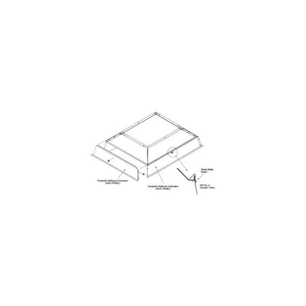 Sunstar Heating Products SunStar Parabolic Reflector Extension For 130,000 To 155,000 BTU Ceramic Heaters 43822040 - main